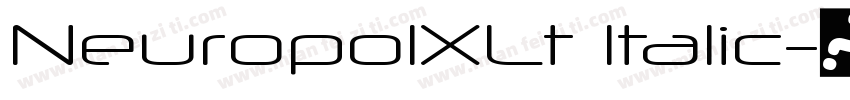 NeuropolXLt Italic字体转换